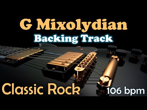 G Mixolydian Backing Track | Classic Rock | 106 Bpm