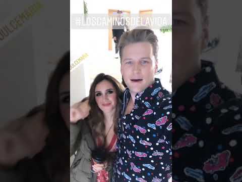 @Dulcemaria hoy grabando el vídeo "Los Caminos de la Vida" feat con @ALEXANDERACHA.