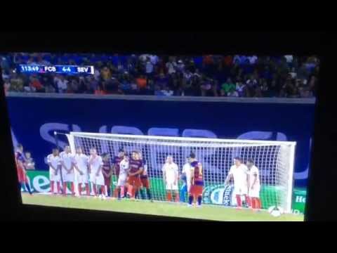 Gol de Pedro al Sevilla supercopa 2015