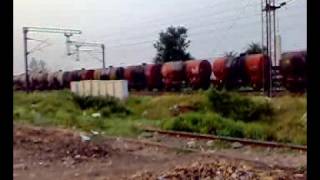 preview picture of video 'Single Headed Oil Tanker Hauled By WAG-5 HB, JHS, BHEL.'