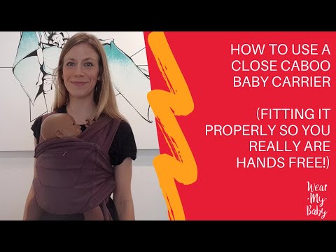 HOW TO USE A CLOSE CABOO NEWBORN BABY CARRIER - AND TROUBLESHOOTING TO MAKE SURE YOU'RE HANDS FREE!