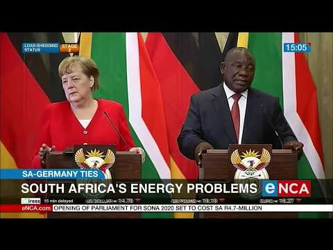 Ramaphosa, Merkel talk on energy crisis