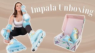Impala Unboxing - Sky Blue/Yellow Protective Set & Lightspeed Inline Skates First Impression=SO CUTE