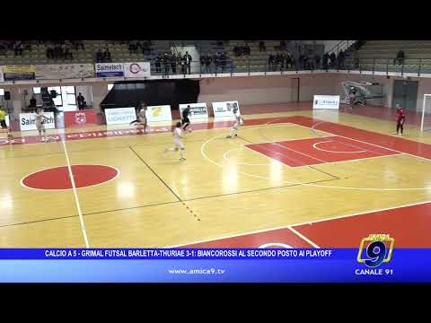 Calcio a 5 – Grimal Futsal Barletta-Thuriae 3-1: Biancorossi al secondo posto ai playoff