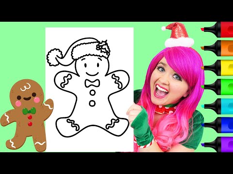 Coloring A Gingerbread Man Christmas