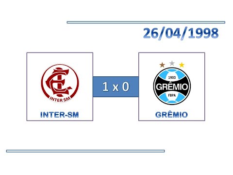 GOLS: Inter de Santa Maria 1 x 0 Grêmio - 26/04/1998 - Campeonato Gaúcho