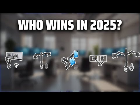 WALI Vertical Dual Monitor Stand for 17-49” Ultrawide Curved Screens, Heavy Duty Stacked Dual Monitor Mount with Tall Pole, Adjustable Gas Spring Monitor Arm up to 33lbs, 75/100mm VESA, Black video review thumbnail