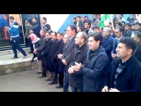 مظاهرة حاشدة في مدينة الدرباسية في الحسكة في جمعة "دعم الجيش السوري الحر"