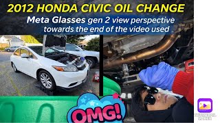 Teaching 17yr old stepson to change engine oil & add transmission fluid + Meta glasses used at end