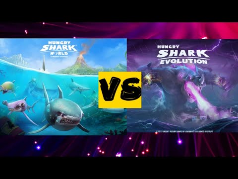 Hungry Shark Evaluation vs Hungry Shark World #hungrysharkworld  #hungryshark