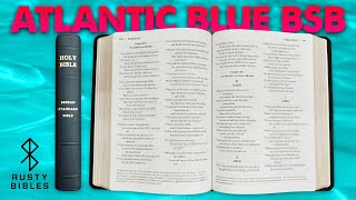 A Modern Favorite! The Atlantic Blue Tosca Cowhide Leather BSB Bible Review, Berean Standard / Study