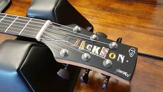 Video thumbnail for JACKSON JJ2 USA CUSTOM SHOP SCOTT IAN ANTHRAX SIGNATURE MAHOGANY NECK-THRU EL DIABLO GUITAR UP CLOSE by Essex Recording Studios