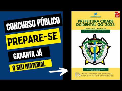 Apostila Cidade Ocidental GO 2023