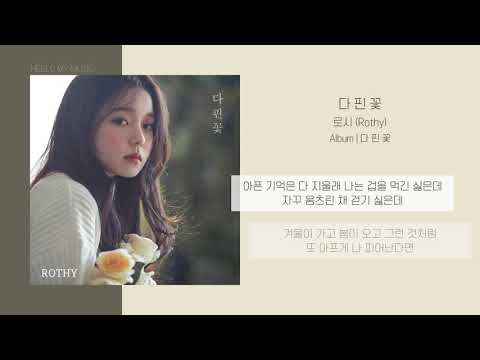 로시 (Rothy) - 다 핀 꽃 (Blossom Flower) | 가사