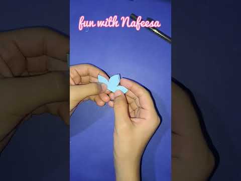 Easy paper flower #papercraft #paperflower #shorts #trendingshorts #viral #funwithnafeesa