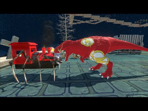 EP5 Flash T-Rex & Superman Death Fall vs. Choo Choo Charles King's Lair! Rescue Mission