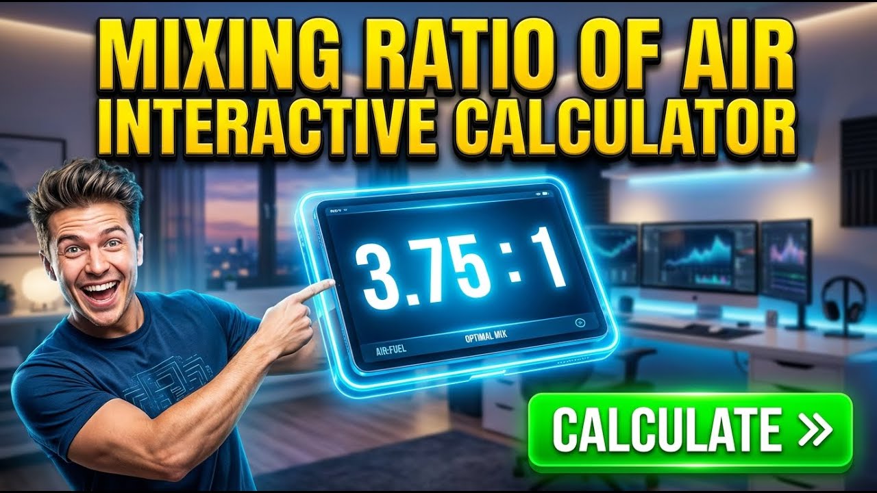 Mixing Ratio Of Air Interactive Calculator