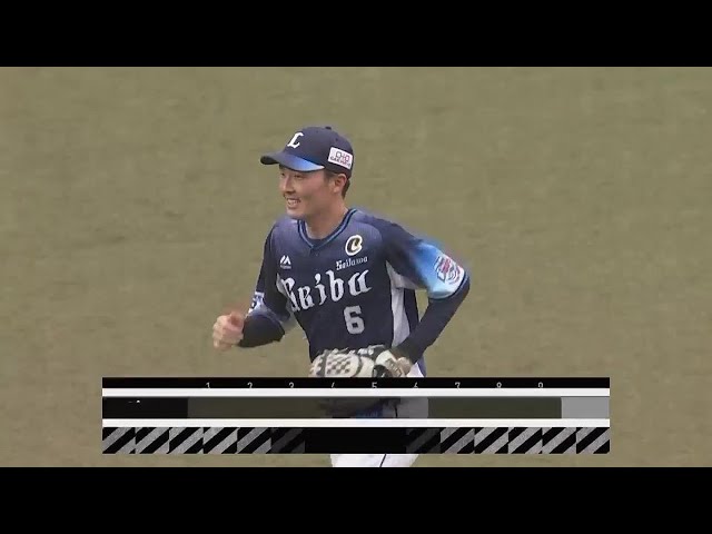 【4回裏】これはたまらん!! ライオンズ・源田壮亮が流石の守備を見せる!! 2022年4月3日 千葉ロッテマリーンズ 対 埼玉西武ライオンズ