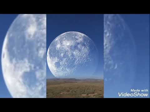 Impresionante aparición de la LUNA en el Círculo Polar Ártico. Entre Canadá y Rusia