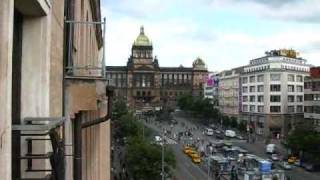 Prague Travel: View from my Room @ Hotel Jalta on St. Wenceslas Square