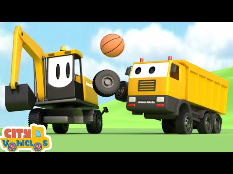 🌉 Building a New Bridge! | Dump Truck, Cement Mixer & Excavator’s River Rescue Adventure 🚜💪🌧️