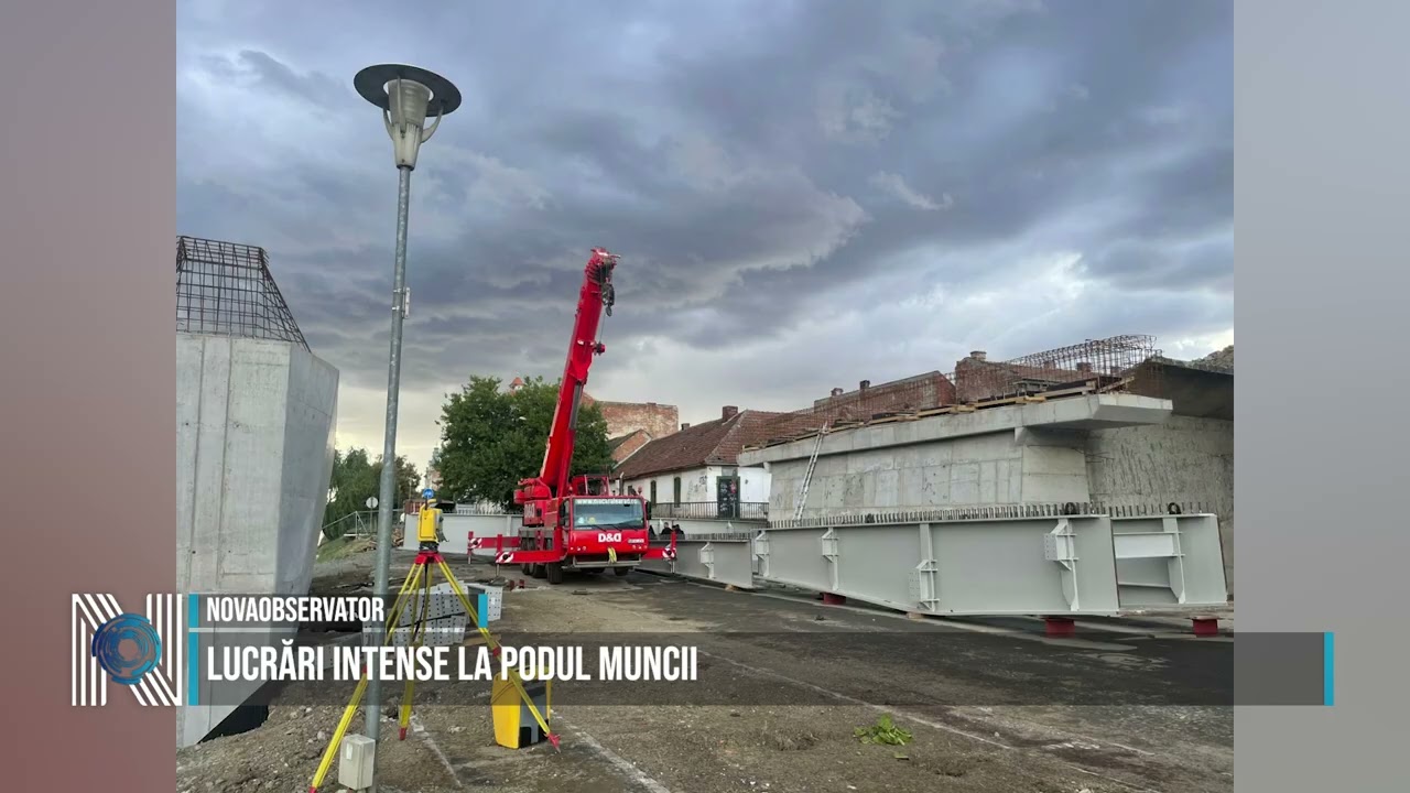 Lucrări intense la Podul Muncii