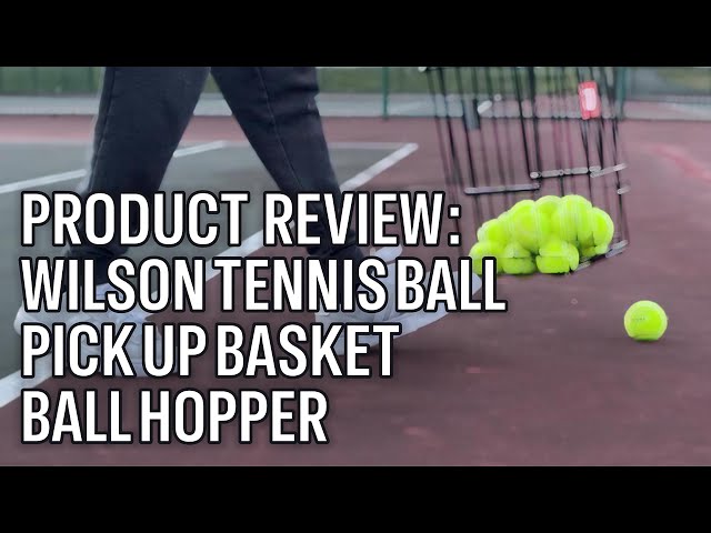 Vídeo relacionado con Ball Hopper: contenedor de recolección portátil, de tenis de gran capacidad, estructura de fácil recogida, diseño de portabilidad conveniente | Adecuado para práctica, instrucción, recolección d