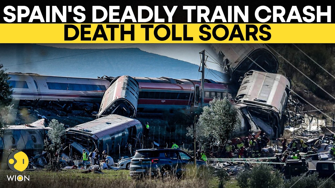 Spain Train Crash LIVE: 60+ Dead in One of the Deadliest Rail Disasters in Spain | WION