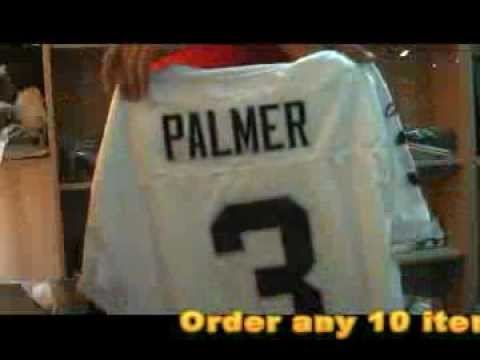 Oakland Raiders 3 Carson Palmer white(Silver Number)