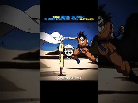 Saitama Vs Goku punch battel💀|| One Punch Man X Dragon ball z || #saitama #goku #opm #onepunchman