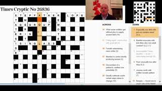 Solving the Times Crossword on 21st Sept