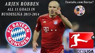 Arjen Robbens Treffer in der deutschen Bundesliga (2013/14)