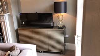 Rib Fronted TV Lift Cabinet