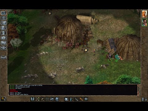 Baldur's Gate Trilogy, no-reload, SCS, duo Totemic Druid, part 13 (Bandit Camp, Cloakwood Spiders)