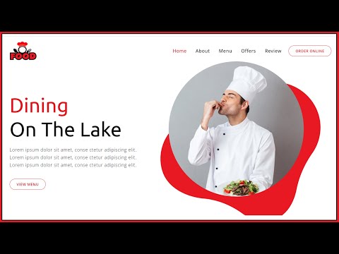 Responsive Food And Restaurant Website Using Bootstrap 5 | Bootstrap 5 Responsive Website Design