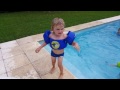 Safety FIRST 👆 | Kids at the Swimming Pool using Puddle Jumpers