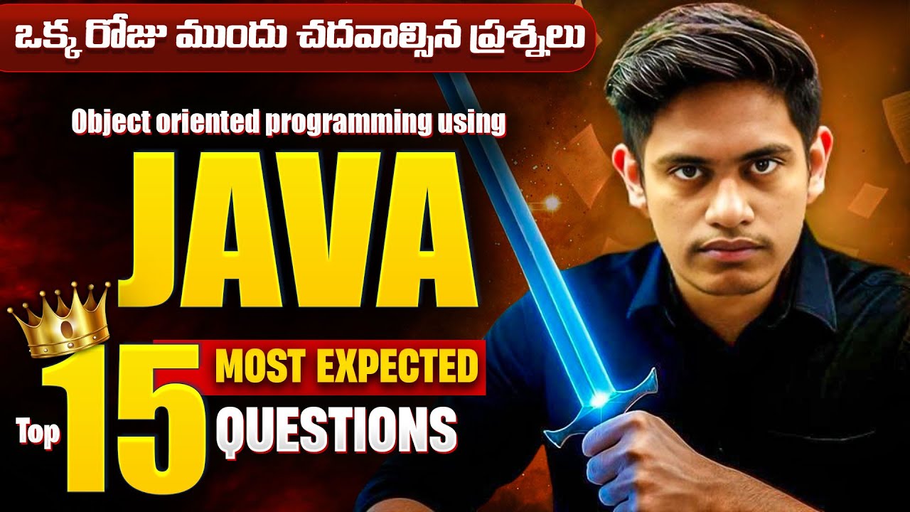3rd Sem Computer science Top 15 Imps || Object Oriented Programming Using Java Important Questions