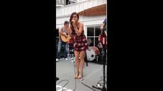 Part of Lucy Hale singing kiss me today