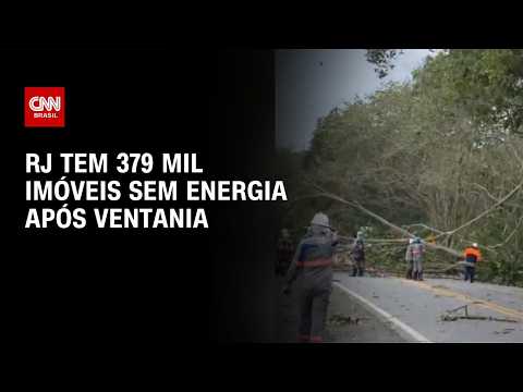 Vendaval no Rio de Janeiro deixa 379 mil imóveis sem energia | CNN 360°
