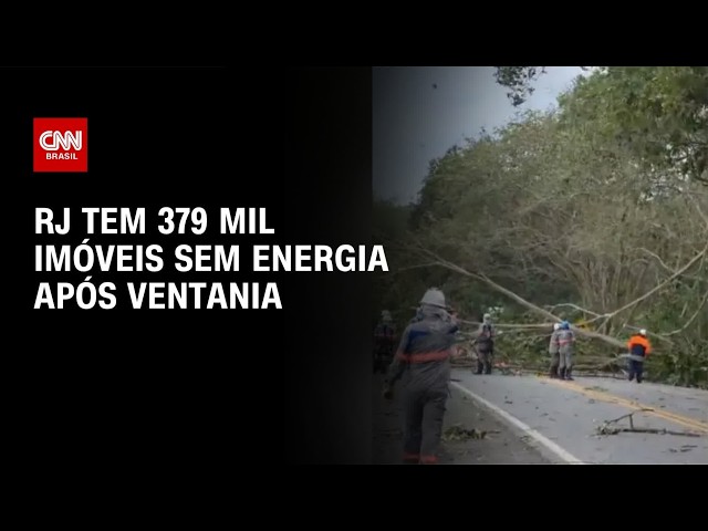 Vendaval no Rio de Janeiro deixa 379 mil imóveis sem energia | CNN 360°