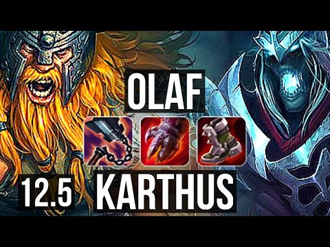 OLAF vs KARTHUS (JNG) | 2.0M mastery, 6/3/11, Rank 12 Olaf | NA Grandmaster | 12.5
