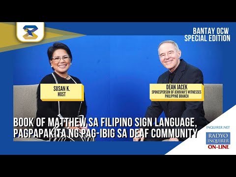 “Book of Matthew sa Filipino Sign Language, pagpapakita ng pag-ibig sa Deaf Community”