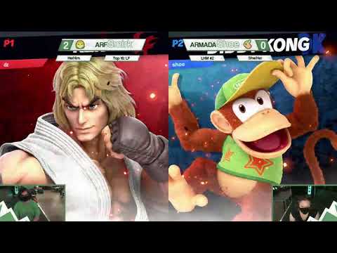 Localhost Smash Monthly #2 - Top 16  Losers Finals - ARF | Smirk (Ken) vs Armada | Shoe (Diddy Kong)
