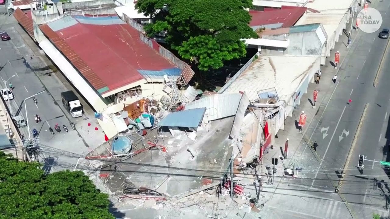Earthquake rocks the Philippines: Raw footage shows 7.8 magnitude quake shake earth, damage property