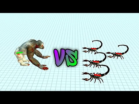King Kong Goro VS Emperor Scorpion - Animal Revolt Battle Simulator