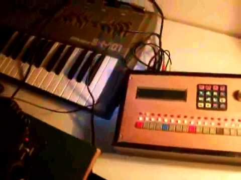 synchronized DR110 with Homemade Sequencer + SH101 - Nico Musch