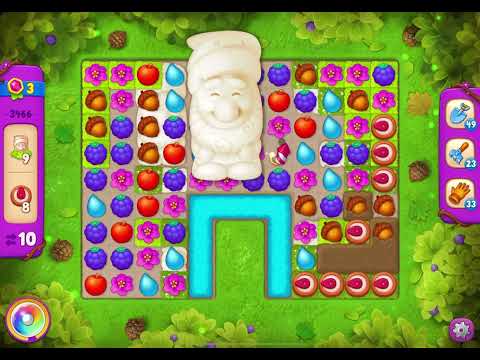 GardenScapes Level 3466 no boosters (17 moves)
