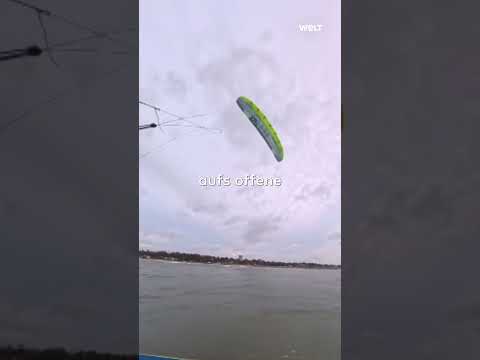 BRASILIEN: Unglaubliche Heldentat! Olympia-Kitesurfer  rettet Frau vor dem Ertrinken | WELT #shorts
