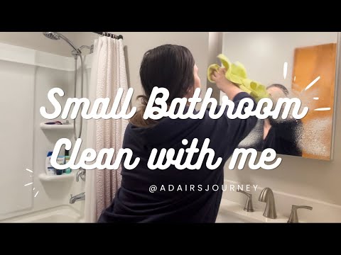 Small Bathroom Clean with me | Sunday Cleaning Motivation ✨