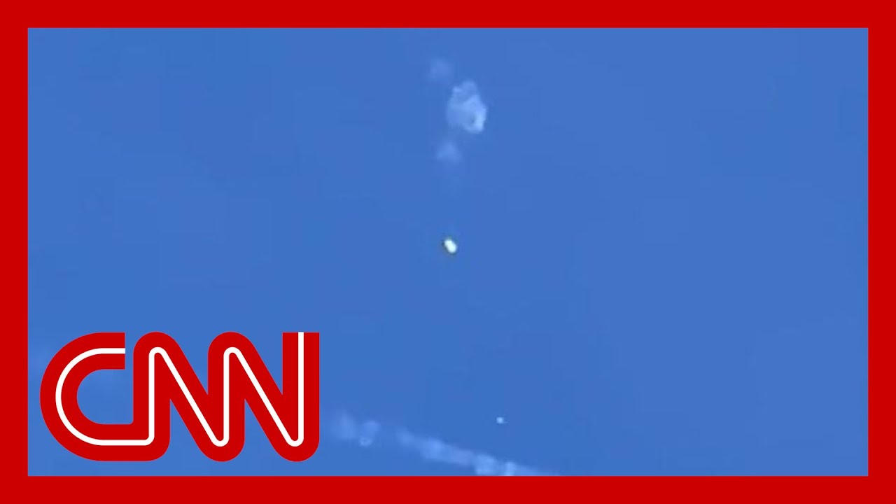 Video reveals suspected Chinese language peek balloon being shot down thumbnail